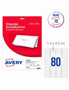 Código 15267 Avery Med. 44,4 x 12,7 MM