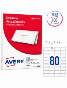 Código 5167 Avery Med. 44,4 x 12,7 MM